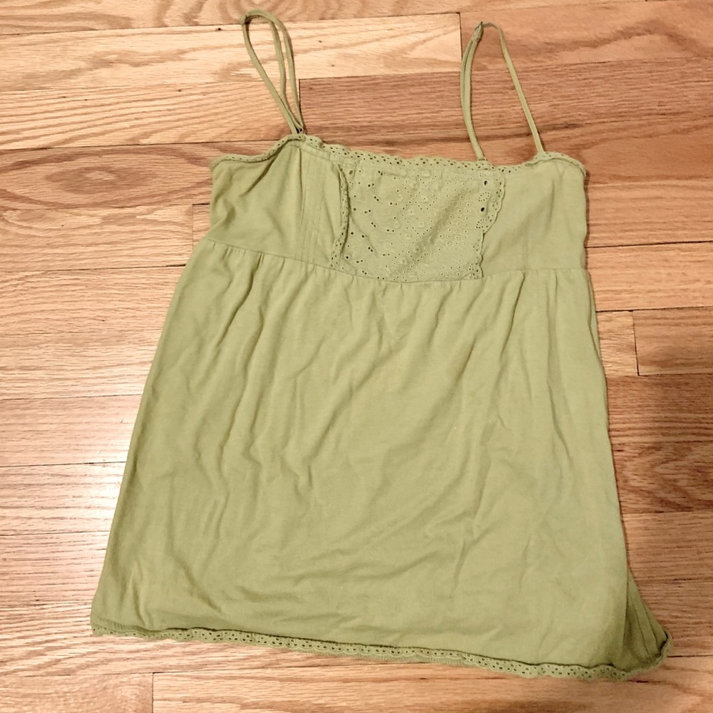 Chartreuse yellow-green Delia’s tank